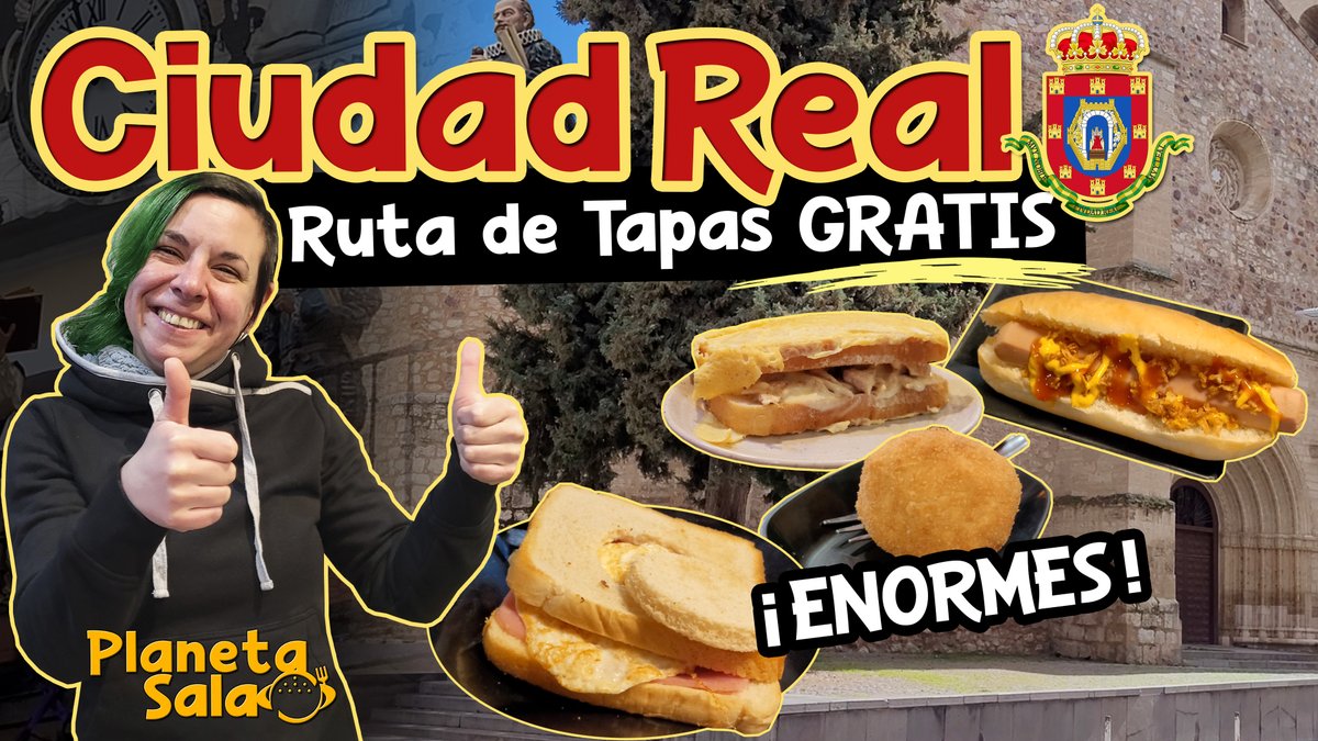 En CIUDAD REAL lo hacen todo a lo Grande y sus tapas son INCREÍBLES y ENORMES!!!!! 🍺🍔🥪🌭Hemos ido a visitar esta bella y agradable ciudad, recorriendo sus bares y disfrutando de su tapeo!!

youtu.be/RE1XG1xz_P8?si…

#CiudadReal #tapas #tapeo #tapasciudadreal #castillalamancha