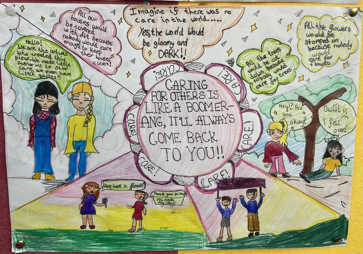 CornamaddyCNS's tweet photo. Junior Infants to Sixth Class have been working on the core value “Care” this month. As part of #ETBWEEK, we ran a poster competition. Have a look at all of our winners, they really showed what it means to “care” here in Cornamaddy CNS! @ETBIreland @lw_etb https://t.co/a26WmJRUjs