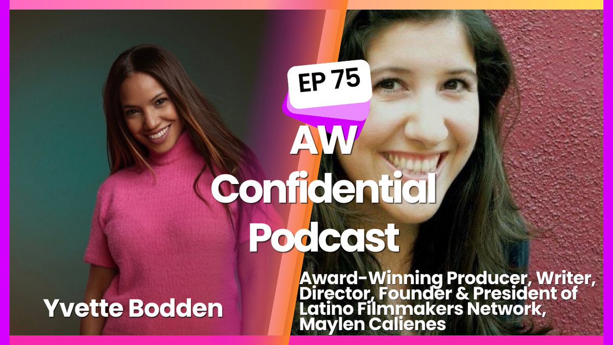 aw_confidential's tweet image. It was such an honor to speak with @Maylen_Calienes @LFNorg We talked Latinos in Hollywood, representation, community and Sundance. Although, encouraging we have more work to do! Stream on Spotify, Apple &amp;amp; youtu.be/l8Ko6ASr2rE?si…