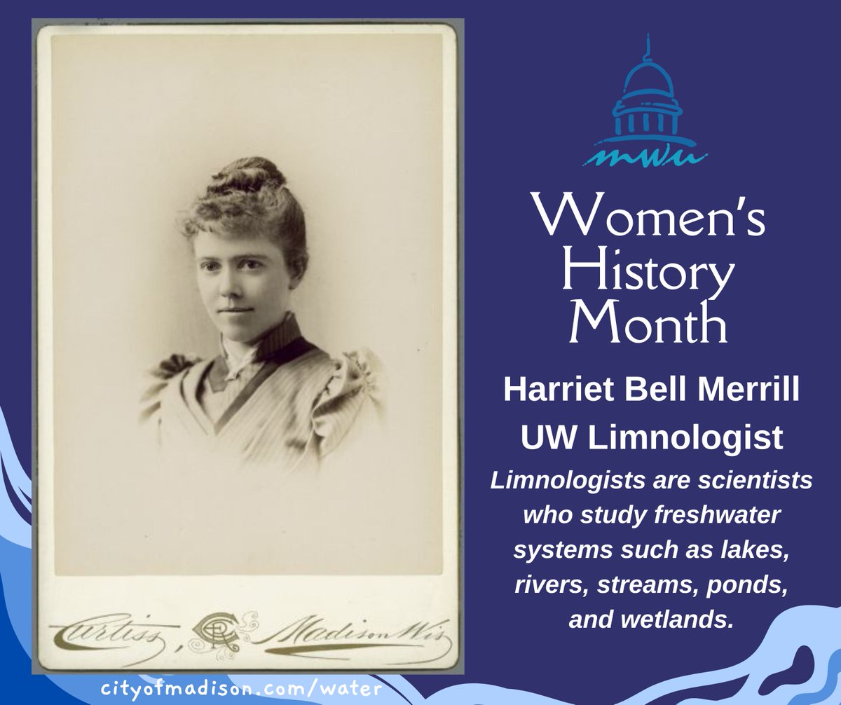 It's World Water Day! 2.2 billion people live without access to safe water. In 1890, UW-Madison graduate Harriet Bell Merrill did her part to care for world water through her research in Madison and South America. Diaptomus Merrillii is named for her.