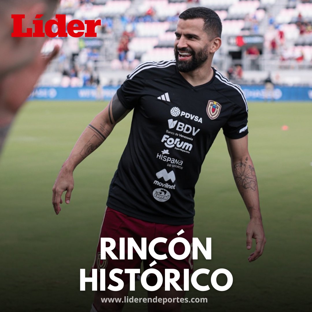 LiderEsDeporte's tweet photo. Tomas Rincón súpero a Juan Arango 🤯⚽️🔥🇻🇪
📌 El mediocampista de 36 años llegó a 132 juegos vistiendo la camiseta de la Vinotinto en encuentros internacionales; dejando atrás al mítico número 18
.
#TomasRincon
#JuanArango
#Vinotinto
#Venezuela
#Liderendeportes https://t.co/1HeAJ0bS39