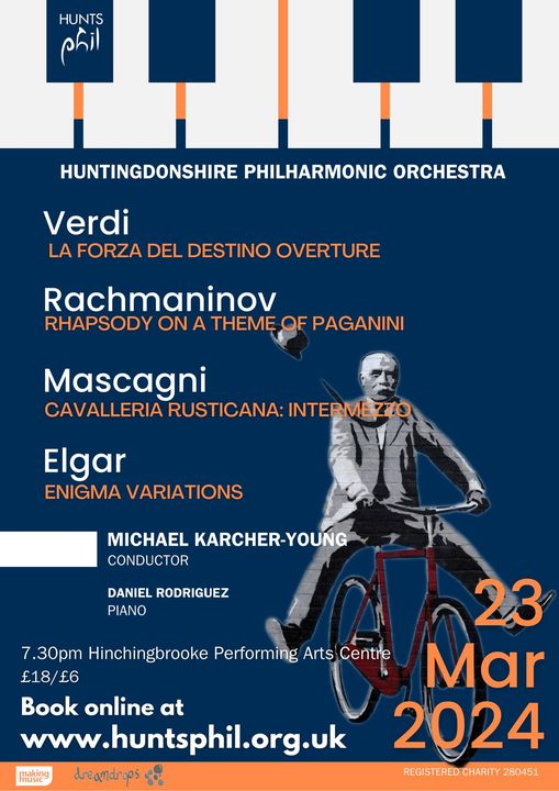 Hunts_Phil's tweet photo. Tickets are selling fast for our concert tomorrow! There are still a few left but if you are planning to come along we'd suggest you book soon. https://t.co/iYf5Vrhdpp https://t.co/y7MT1HUoyL