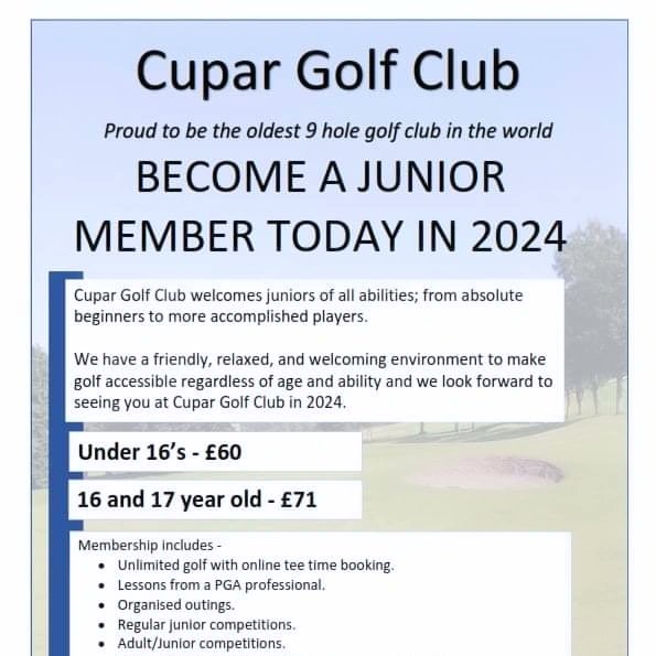 Cupar Golf Club Junior Section tweet media