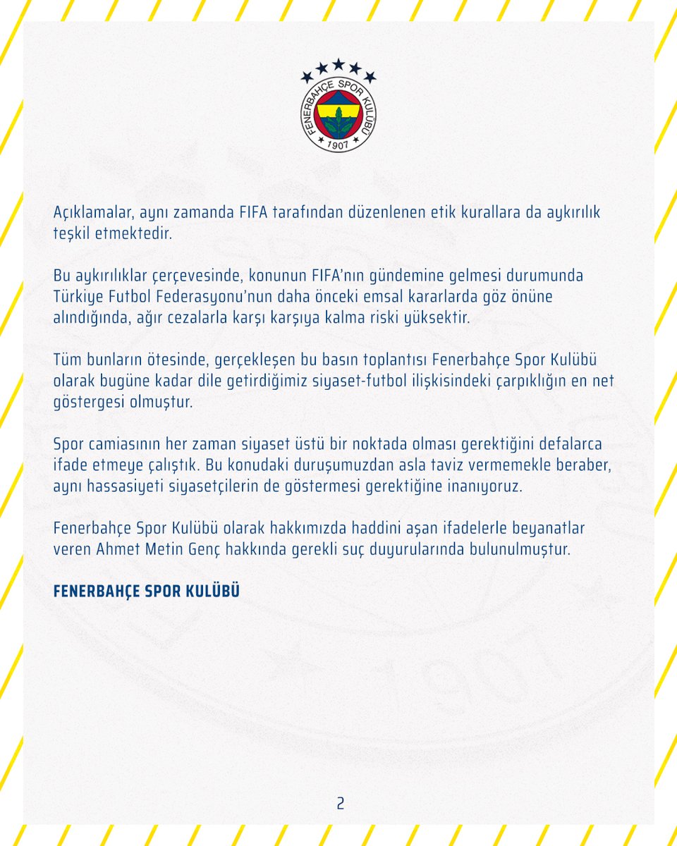 Fenerbahce tweet picture