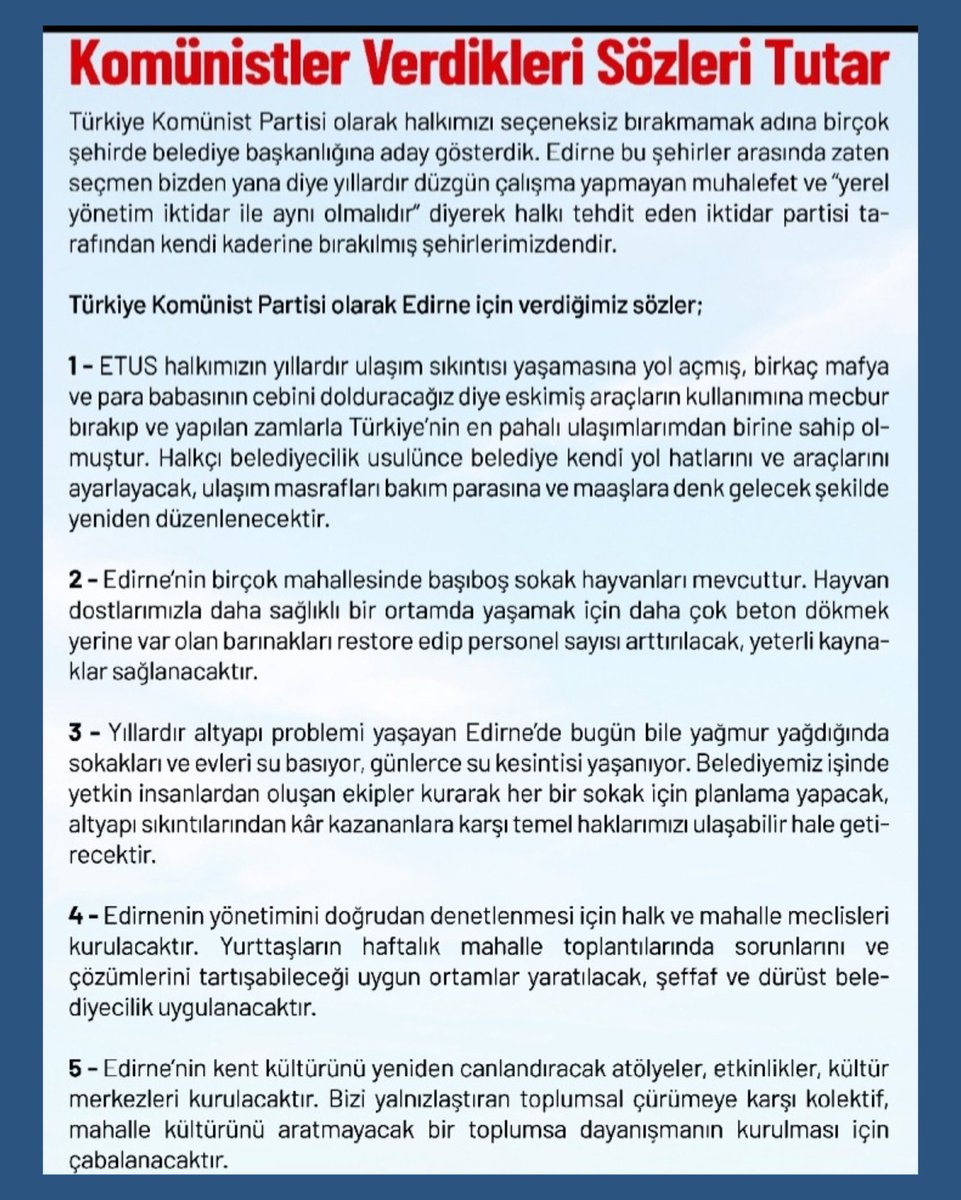 binevlersemtevi's tweet photo. Rantsız, betonsuz, zübüksüz bir Edirne için oylar Emre Gebeş'e! Oylar Tkp'ye! @emregebes96 @tkpninsesi https://t.co/8Vf8flCjGp