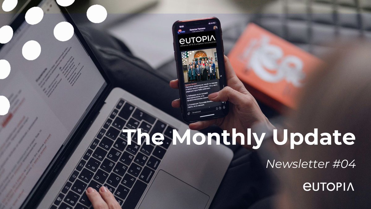 📩#EUTOPIA's latest #newsletter 'The Monthly Update' will be out soon! To see the most recent news and opportunities from the Alliance, make sure to subscribe by filling in the form to receive the next issue👉 bit.ly/EUTOPIANL #EuropeanUniversities #HigherEducation