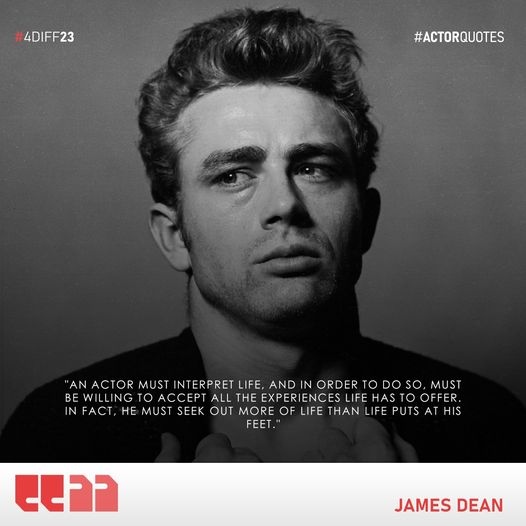 4D_FilmFest's tweet photo. "An actor must interpret life, and in order to do so, must be willing to accept all the experiences life has to offer. In fact, he must seek out more of life than life puts at his feet." - James Dean
#ActorQuotes #Quotes #JamesDean #fdiff #fdiff2024 https://t.co/RuBrdmCiRV