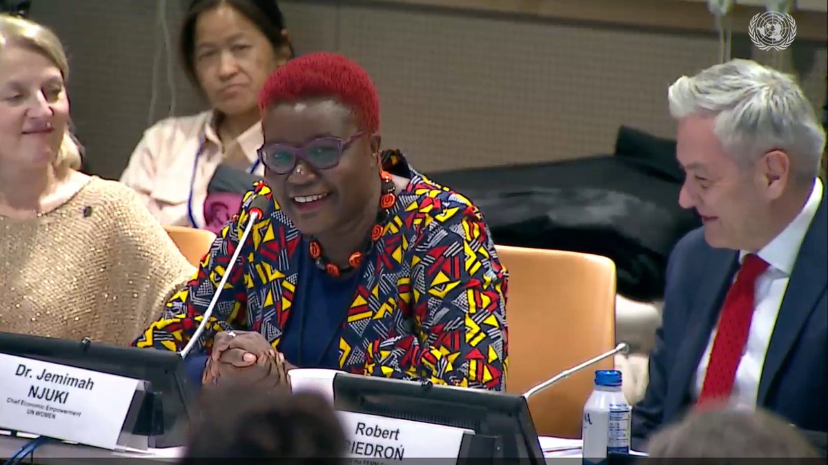 📢'This event is an urgent call to action to #InvestInWomen and implement gender-responsive budgeting and #feminist financing.' @UN_Women Chief WEE @jemimah_njuki at the #EP event at #CSW68 on including women in economy to address poverty. Rewatch 👉 webtv.un.org/en/asset/k1o/k…