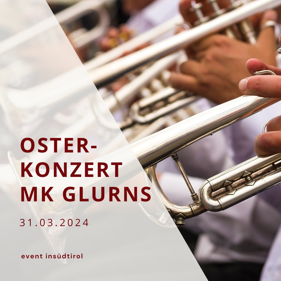 🎶 Am Ostersonntag um 19:30 Uhr lädt die Musikkapelle Glurns zum Osterkonzert im Stadtsaal von Glurns ein. 

insuedtirol.info/event/osterkon…

#osterkonzert #mkglurns #glurns #südtirolerblasmusik #insuedtirol #insüdtirol #eventinsüdtirol #valvenosta #vinschgau #Südtirol