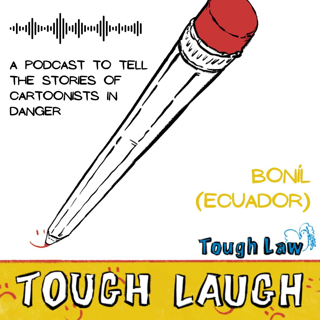 [TOUGH LAUGH] 🎙 A podcast about press cartoonists and the dangers they face, designed with the support of @UNESCO and the Isocrates Foundation. Discover the third episode of the series (in French) to know about @bonilcaricatura (Ecuador) story: open.spotify.com/episode/0SR1Dg…