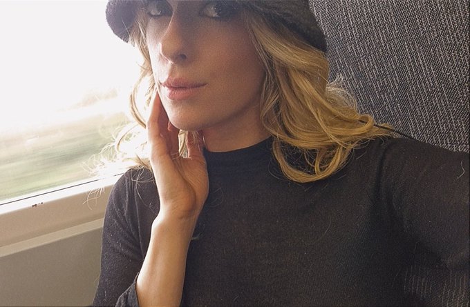 All dolled up for a little trip to London, I wore a completely sheer top on the train, and I don't care