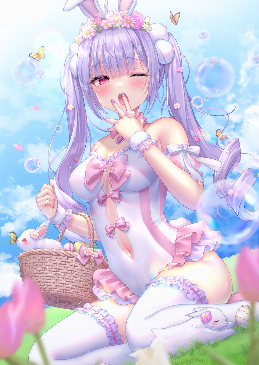 ねむねむ春バニー🌷🐇ᶻᶻᶻ