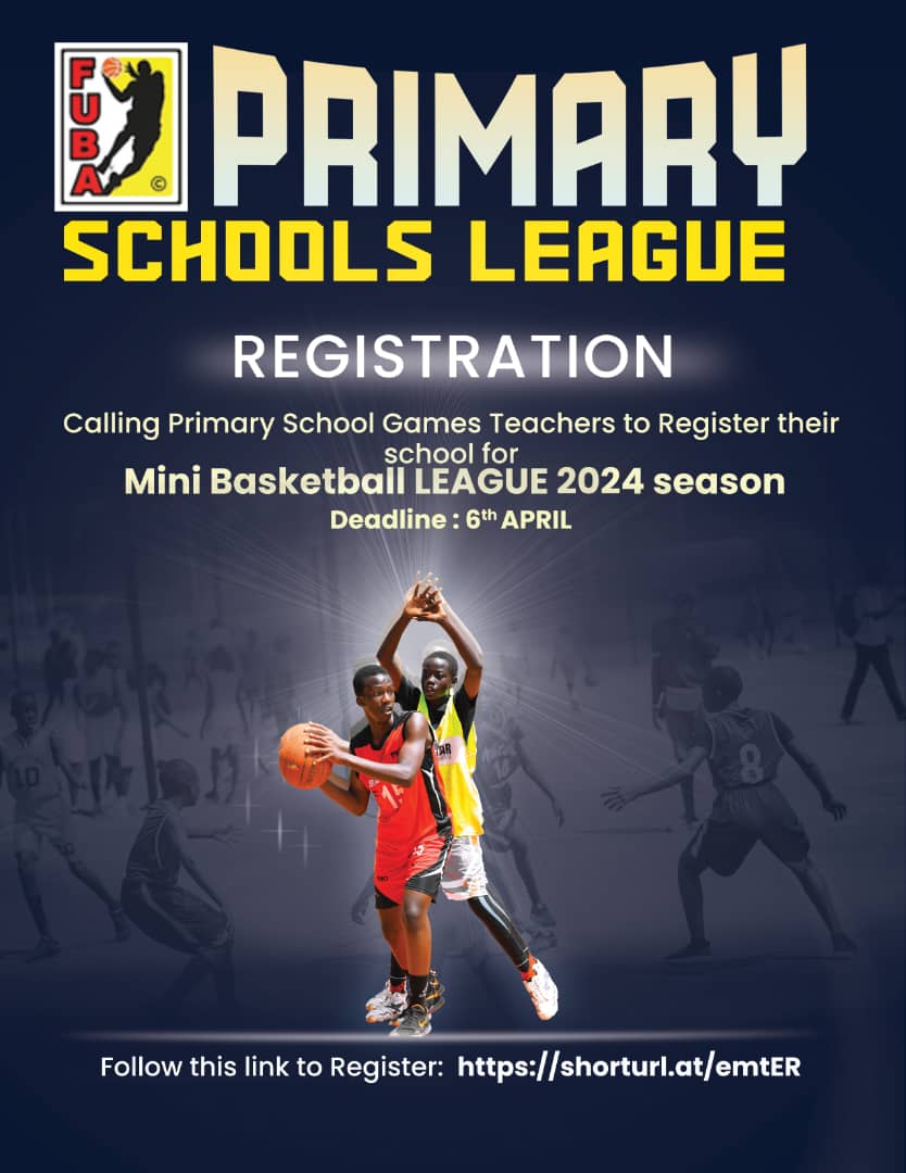 A call to primary schools registration for the oncoming Mini Basketball League 2024 season. Register via the link below; docs.google.com/forms/d/e/1FAI… #Fubabasketball