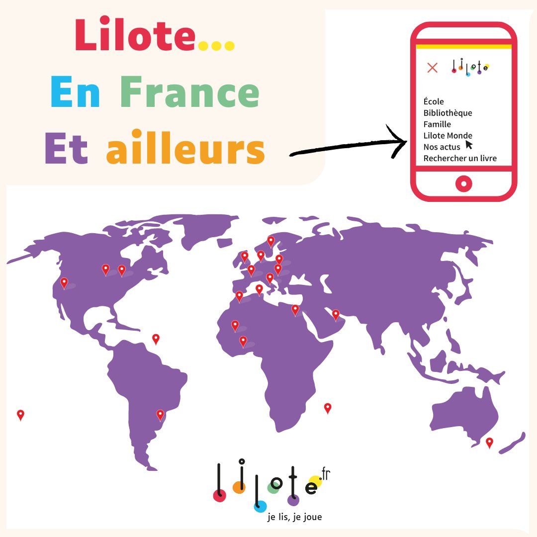📚 Lilote, un outil au service de la francophonie 📚
Nous proposons des tarifs en fonction du pays et du nombre d'enfants.
Vous souhaitez tester Lilote dans votre structure à l'étranger ? Contactez-nous à contact@lilote.fr ! 📩
✨lilote.fr/lilote-monde
#semainedelafrancophonie