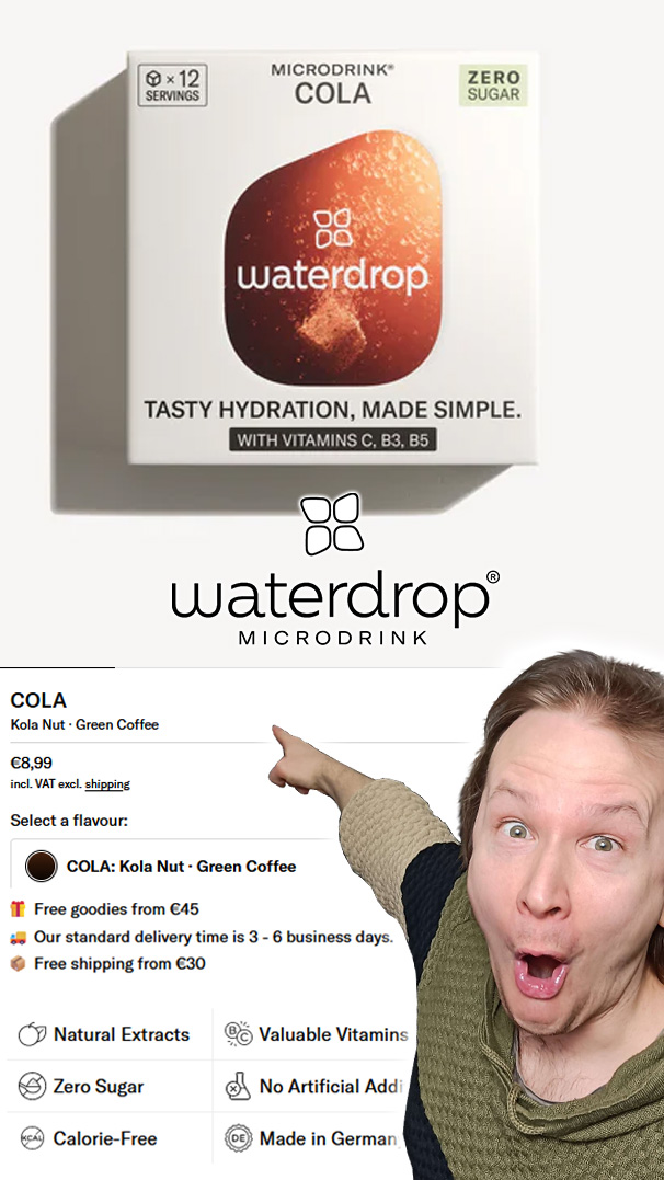 SE ON TÄÄLLÄ TAAS! @Drink_Waterdrop #ad #mainos #Cola maku on verkkokaupassa saatavilla. Käy nopeasti santsaamassa ENNEN KUN TAAS LOPPUU 😠😠😠 ► go.waterdrop.com/LaeppaStream-2… Muista käyttää koodia 'LAEPPASTREAM10' checkoutilla niin saat 10% alennusta ostoksista. Itse ostin 8…