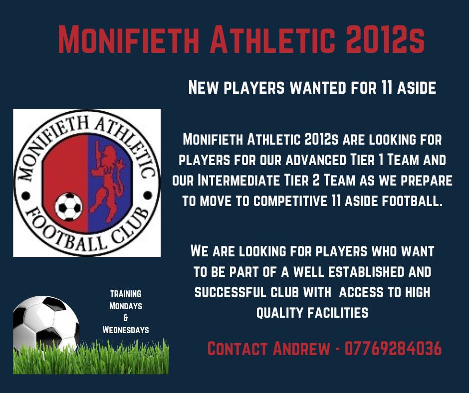 Our 2012s looking for new players as they transition to 11 aside. ⚽️⚽️⚽️