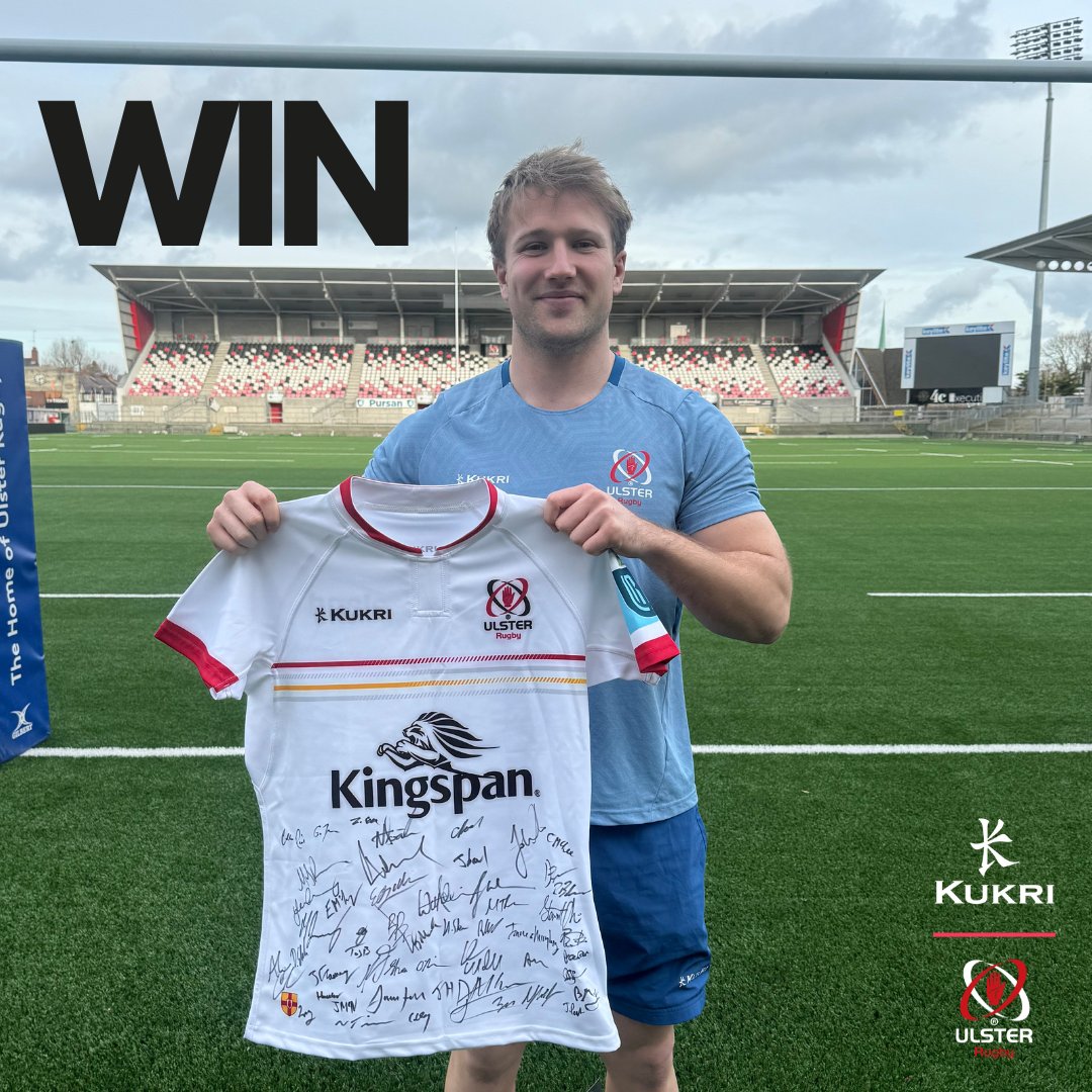 COMPETITION TIME 👕 We're giving you the chance to win this season's @UlsterRugby home jersey signed by the whole squad! For your chance to win, simply: 1. Follow @KukriSports & @UlsterRugby 2. Like this post. 3. Retweet this post. Competition closes Friday 29th March.