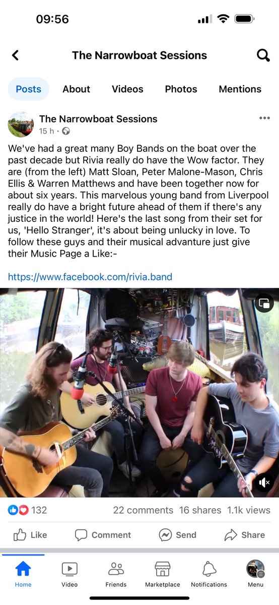 Loved doing these, thanks so much to the narrowboat sessions for having us playing a little acoustic set. Catch the video on Facebook- facebook.com/share/v/ahbSje…