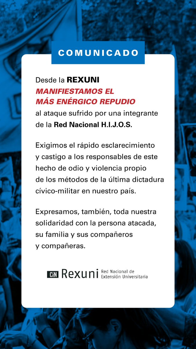 Comunicado de REXUNI <a href="/CINoficial/">CIN</a>