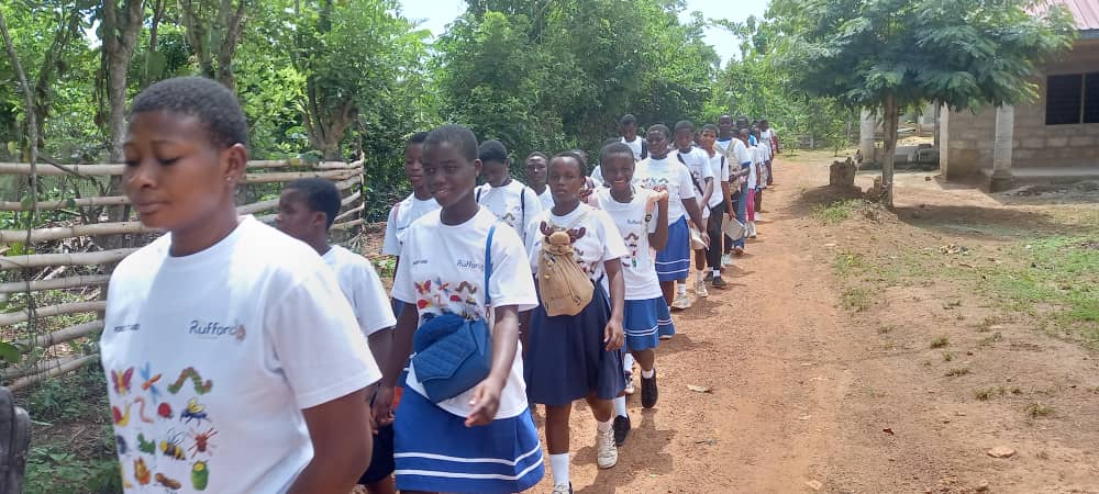 As part of activities to commemorate the #IDF2024, a group of 60 students from schools within the Atewa landscape were taken through an educative session that saw students exposed to some technologies used in forest conservation. #Fridays4FutureLeaders #EnvironmentalEducation