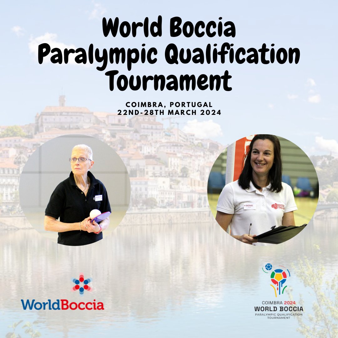 The @BISFed Paralympic Qualification Tournament gets underway in Coimbra, Portugal in the coming days. Rachael is the Technical Delegate and Cassandra will be an International Referee for this competition. Good luck to @BocciaUK BC3's and BC4's Pairs!!.