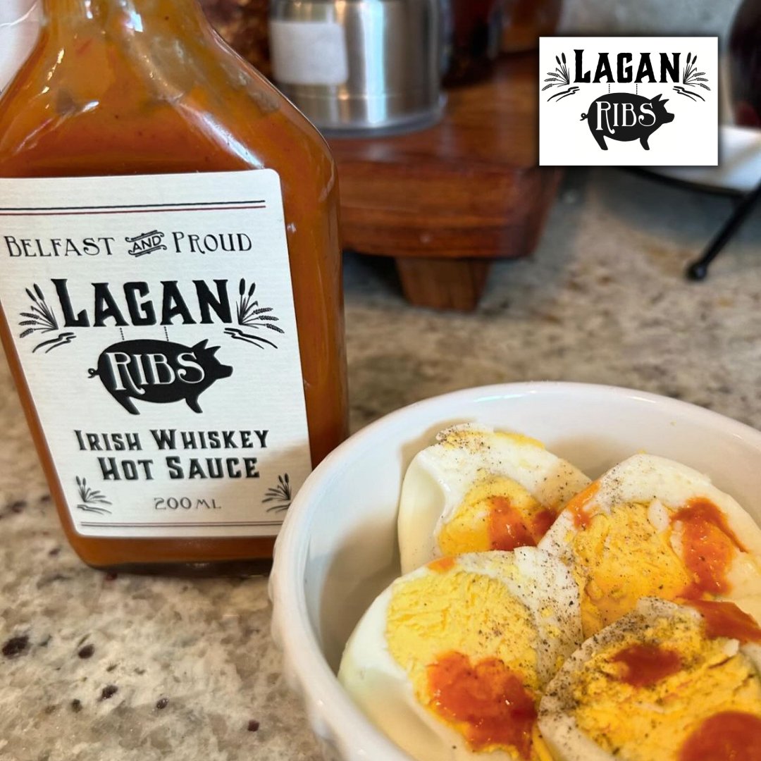 🍳 Craving a protein-packed breakfast with a fiery twist? Look no further than our famous #LaganRibsNI hot sauce paired with eggs! 🍳

🌶️Join us this weekend at @stgeorgesbelfast to get yours!! 🌶️

📍 St. George's Market, Belfast
📅Friday 8-2, Saturday 9-3, Sunday 10-3