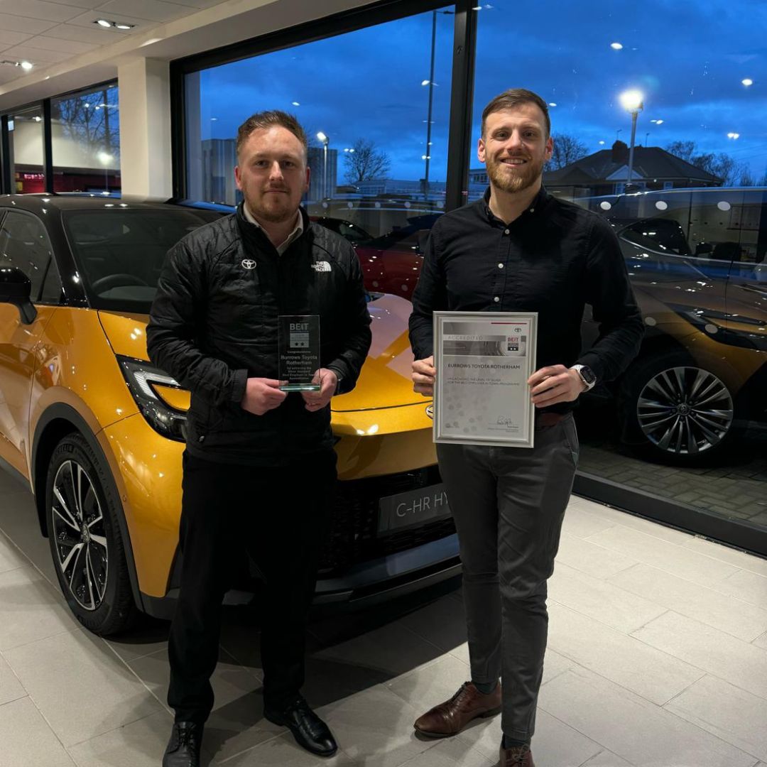 We are over the moon to announce that our Rotherham site has achieved Silver in Toyota UK's Best Employer in Town Accreditation! 🥈 This prestigious award shows dedication to our amazing team members - who are truly are at the heart of everything we do here at our dealerships.👏