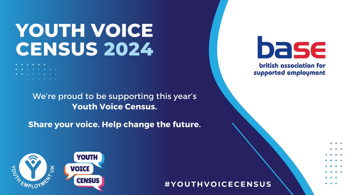 Help Youth Employment UK find out more about what's working (and not working) for young people by completing the 2024 #YouthVoiceCensus. Open to 11-30 year olds, it's online and completely anonymous, so please share with your networks. @@YEUK2012 ow.ly/h1VV50QYvS2