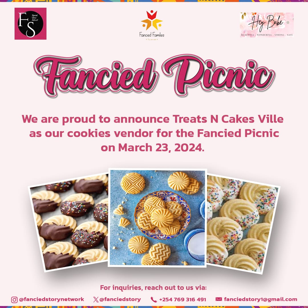 Macookie na makeki ni zako🤭😍.
We kam tu na mavaibu ready to experience the FSN magic🥳
 Yet again delicious cookies brought to you by Treats N Cakes Ville🤩.
They will be vending delicious  cookies at the FSN picnic tomorrow🫠   Who is as excited as we are for the picnic??