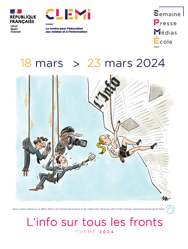 Dans le cadre de la #SPME2024 La Chance organise à 13h avec le @Clemi_Toulouse un wébinaire à destination des enseignants pour présenter les modalités de travail avec un journaliste. pedagogie.ac-toulouse.fr/prim82/program…