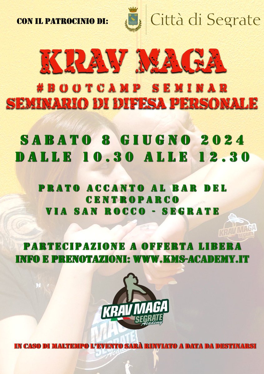 Ultimo evento della stagione prima della pausa estiva.
#Segrate 
#Martesana 
Con il patrocinio di <a href="/comune_segrate/">Città di Segrate</a>