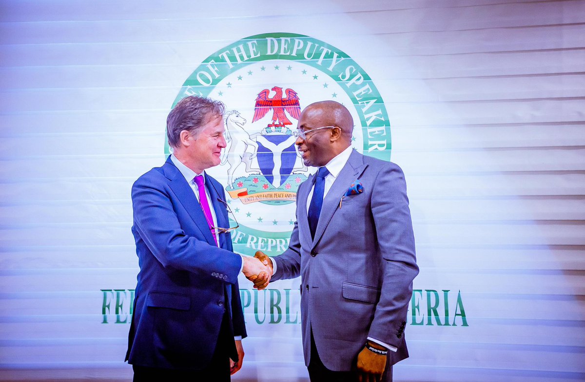OfficialBenKalu's tweet photo. Yesterday, I was delighted to receive the delegation from Meta (formerly Facebook) on a courtesy visit to the House of Representatives. The delegation was led by the President of Meta Global Affairs and former Deputy Prime Minister of the United Kingdom, Sir Nick Clegg.

Our discussion centered around the dire need for a multifaceted approach to accelerate the growth of our digital economy in line with our goal to promote digital innovation, data protection, and e-commerce. With our young, teeming population, which represents a significant market for online businesses, we are open to strategic collaborations with major stakeholders in the digital innovation and commerce sector, such as Meta.

I assured the team that the 10th House of Representatives is dedicated to fostering an innovative and commerce-friendly regulatory environment as outlined in our legislative agenda, serving the interests of both technology companies and Nigerians.