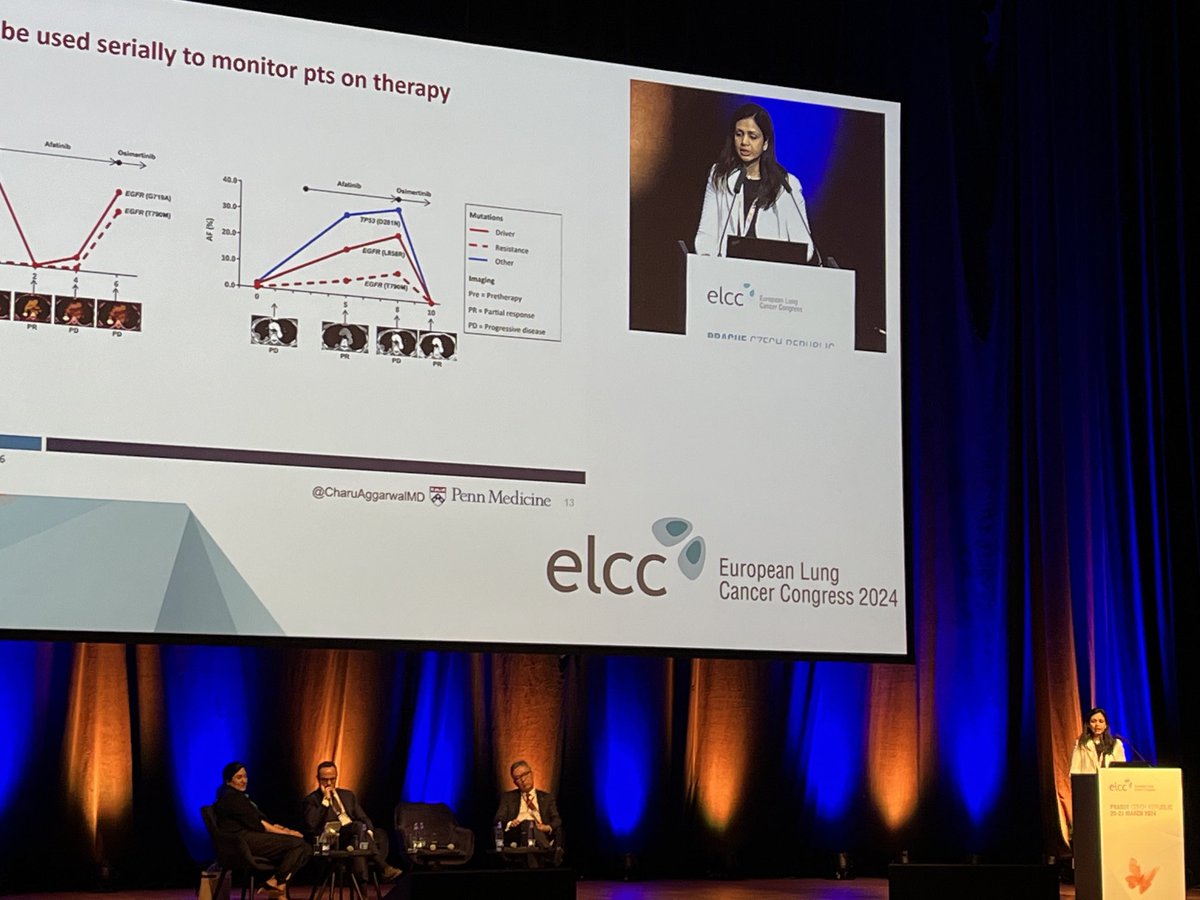 ⁦@CharuAggarwalMD⁩ updates us on the potential of liquid biopsies in lung cancer at ELCC 2024! ⁦@myESMO⁩ ⁦@IASLC⁩ ⁦@PennMedicine⁩