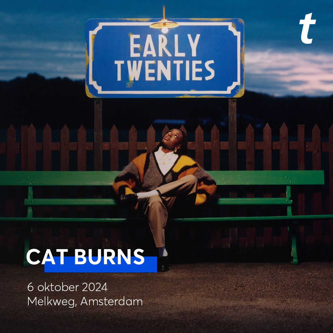 🐈 @catburns komt naar Nederland! De Britse singer-songwriter staat 6 oktober 2024 in @melkweg, Amsterdam. Ook kondigt ze haar debuut album, ‘early twenties’ aan, dat uitkomt op 12 juli. 🎫 De ticketverkoop start donderdag 28 maart om 11:00 uur via bit.ly/CatBurns24-TW