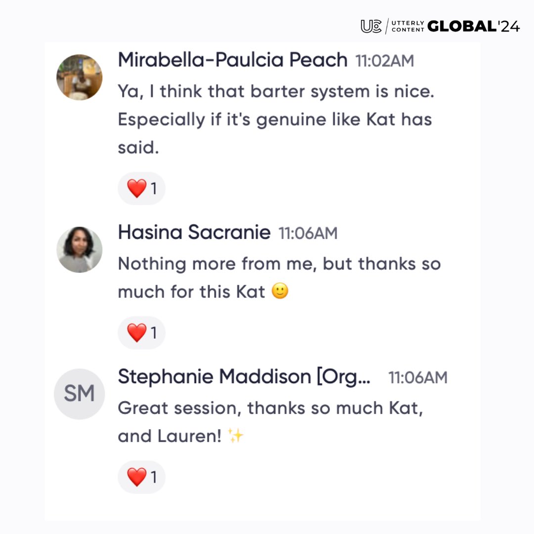 uxcontentchamp's tweet image. Get ready to elevate your UX writing portfolio and be a part of a thriving UX writing community. 

Click the link 👉 uxcontentchamp.com  to join our April cohort

#uxcontentchamp #utterlycontent24 #uxcommunity #uxcontentchamp #uxwriters #writerscommunity