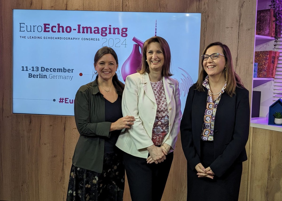 Always a pleasure to work with @denisamuraru and @NAjmoneMarsan - heating up the engines for #EuroEcho-Imaging 2024! Expect the very best of echocardiography and beyond brought to you 🫵🏻by imagers passionate for echo and cardiovascular imaging @EACVIPresident @escardio