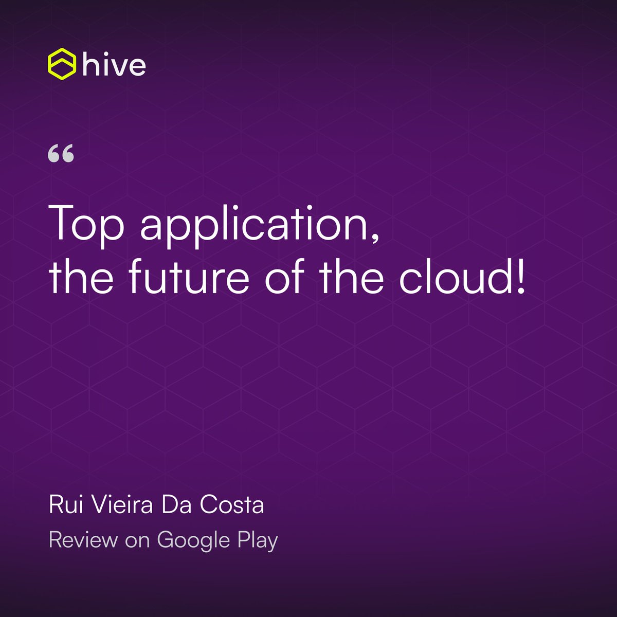 hivenet_cloud's tweet image. Oh stop it, you! 😊 Rui had the whole team blushing over here after reading their testimonial. It means the world to us to hear that our Hivers think we're on to something special! 📁🐝 You're the real MVPs! 🏆 #hiveDisk #sustainablestorage #cloudrevolution #grateful #yourock