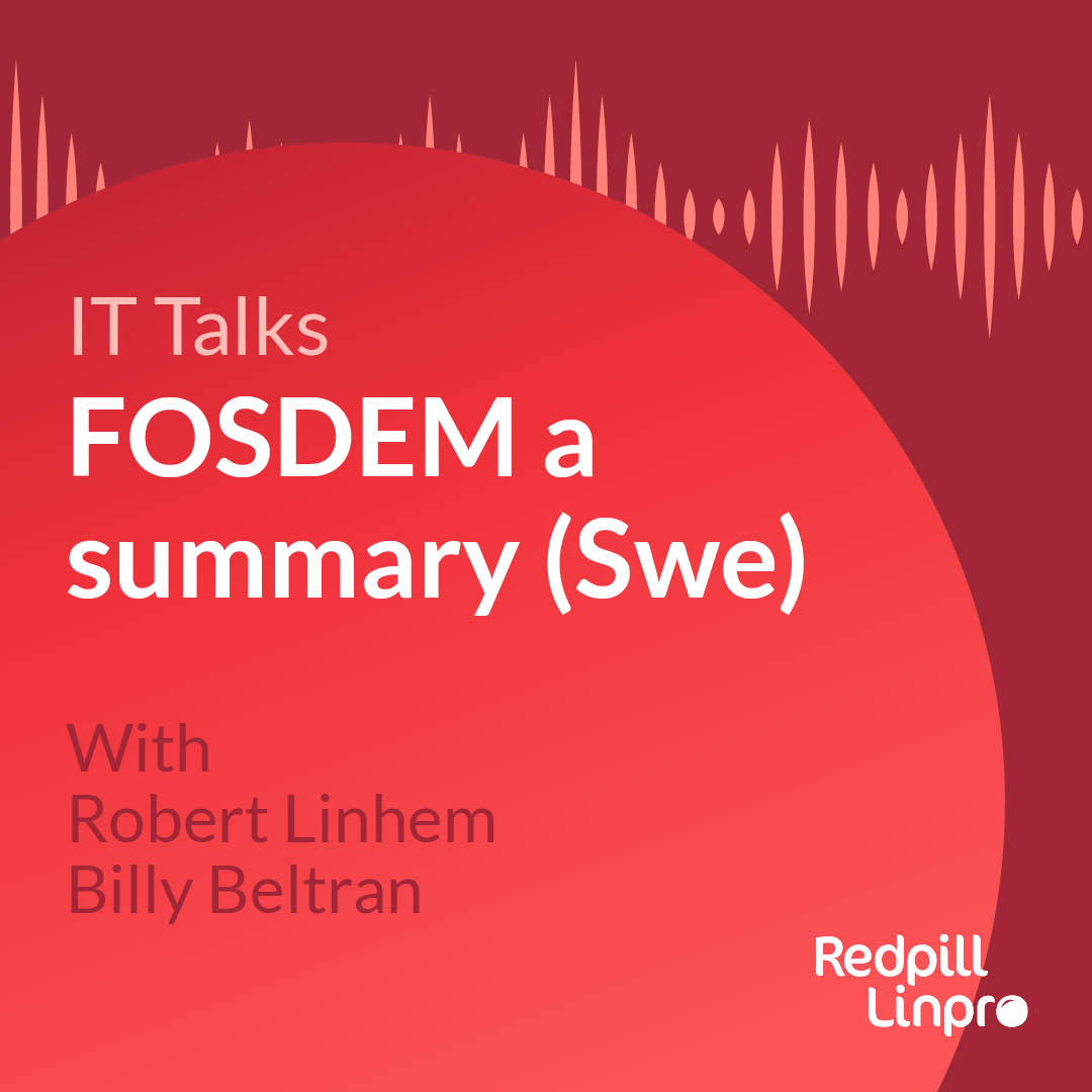 🎙️ 🎙️ IT Talks 202: FOSDEM with Robert Linhem and Billy Beltran (Swe)
Discover the history of FOSDEM, key dos and don’ts for attendees, and why this event is a must-attend for anyone in the IT industry!

Listen to the episode here: 
hubs.ly/Q02qf0VK0
#opensource #developer