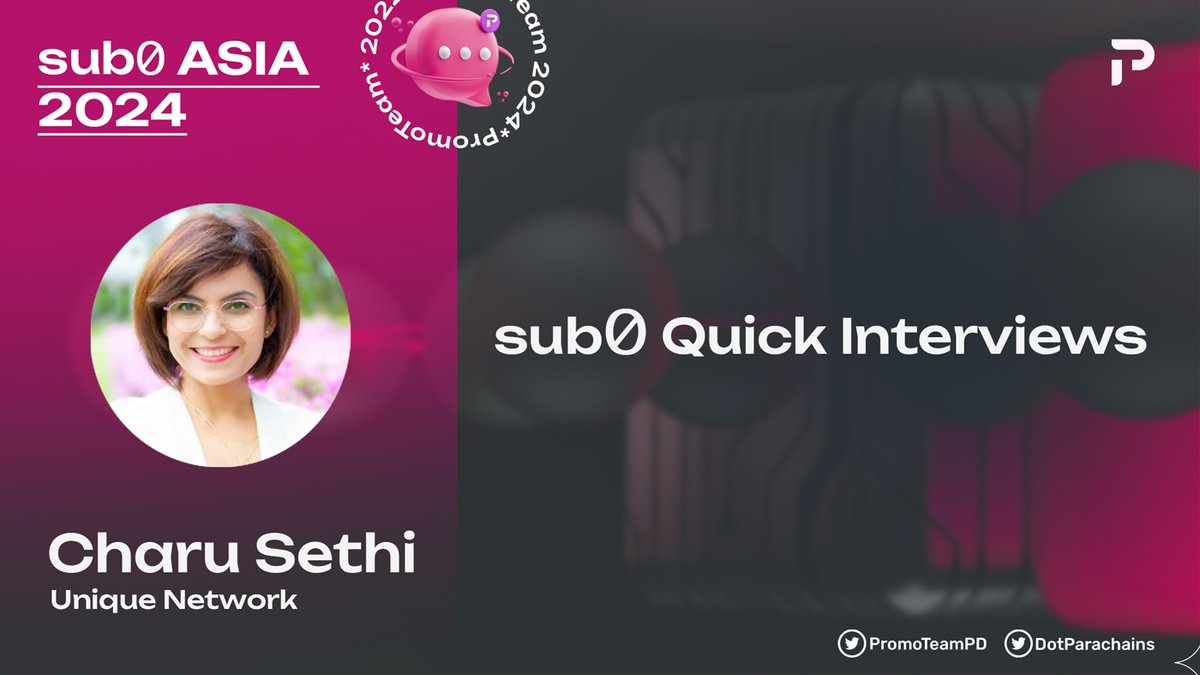 The team was at the @Polkadotsub0 developer conference last week! And we had an amazing time presenting endless opportunities that NFTs provide to a hungry audience of developers! 👩‍💻 Our frens at @DotParachains conducted a lovely interview with our CMO, @Charu_Sethi, discussing…