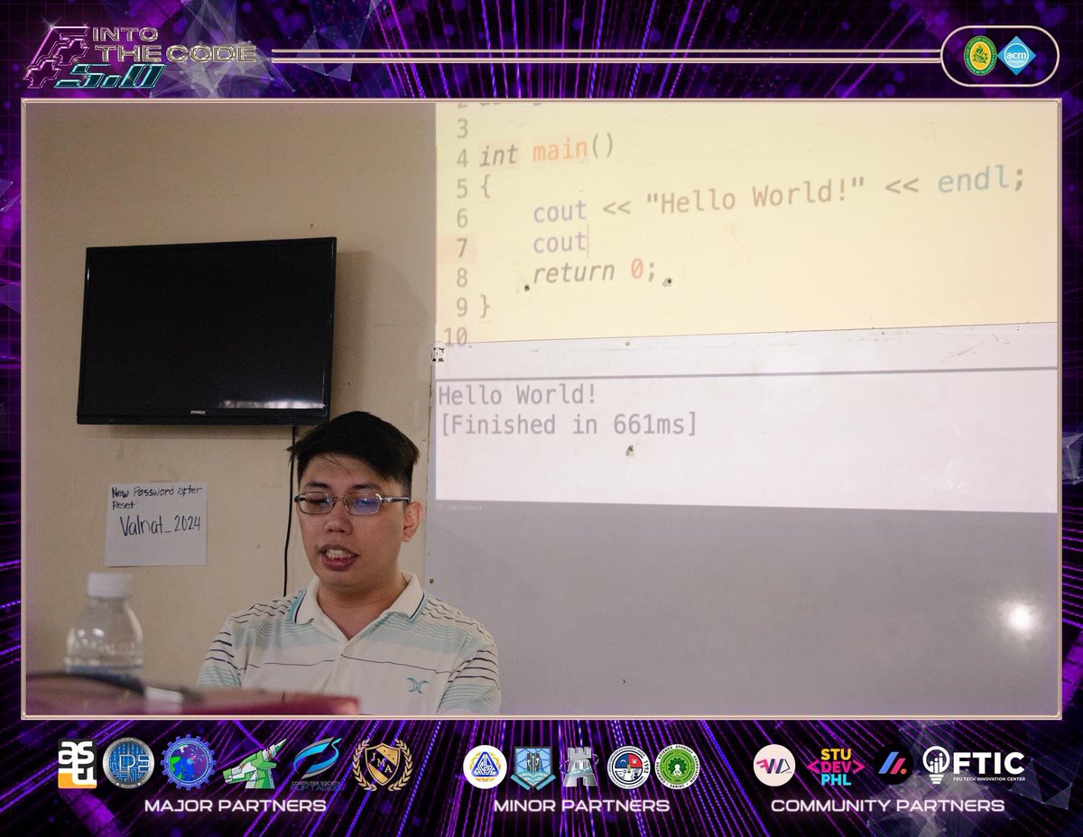 feutechACM's tweet photo. HAPPENING NOW!

Zero to Hero is still going strong with its outreach event, continuing the momentum with FEU Tech ACM's adviser, Sir Abraham Magpantay. 🎓👨‍🏫

Captured by: Ken Macaraig
Caption by: Earl Tan

#IntoTheCode
#QuantumHERitage
#ZeroToHero02 https://t.co/4l9dATRZw2