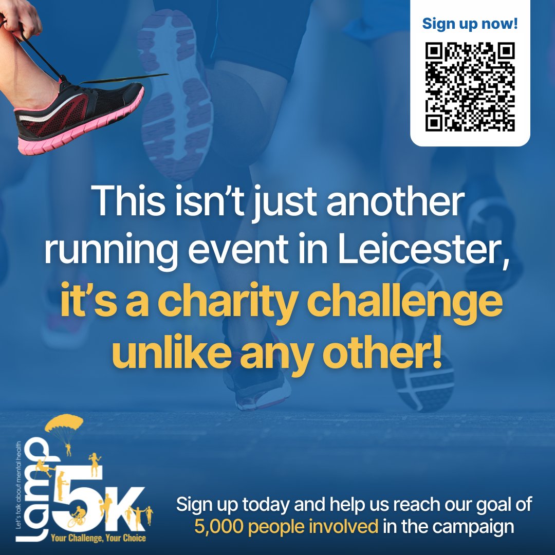 LAMPCharity_'s tweet image. This year, our 5k challenge is extended to 5 months, so you have plenty of time to complete your own '5k Your Challenge, Your Choice'. 

🔗 Sign up using the link  - lampadvocacy.co.uk/get-involved/l…

#Lamp5k #YourWay #Charity #Fundraise #MentalHealth #Support #CouchTo5k #Community