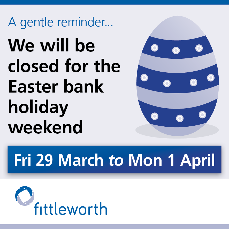 This is a gentle reminder that we will be closed from Friday, 29 March, to Monday, 1 April, for the Easter bank holiday weekend. Please call 111 or contact your local Healthcare Professional if you need assistance during this time. fittleworth.com