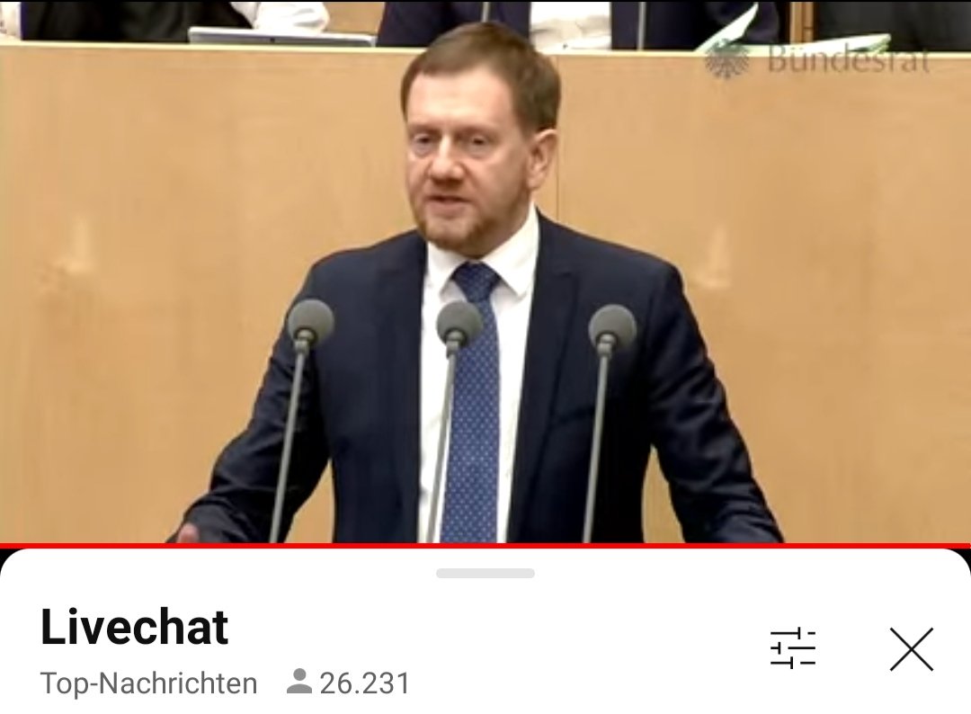 "Gesundheitsschutz"... "Demokratie"...

Aus ihrem Mund hier vor dem Bundesrat <a href="/MPKretschmer/">Michael Kretschmer</a> .

Noch einmal zur Erinnerung: 
Der Vermittlungsausschuss ist kein Blockadewerkzeug um Gesetze sterben zu lassen nachdem sie mit deutlicher Mehrheit im Bundestag verabschiedet wurden.