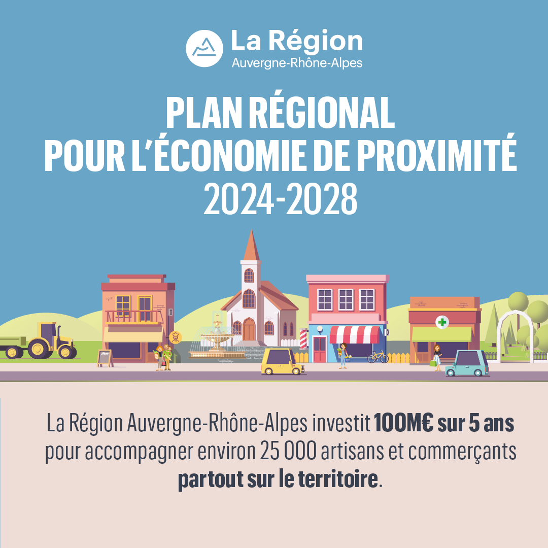 ✅ Le plan régional pour l'économie de proximité est adopté : 100 millions d'euros pour accompagner les artisans et commerçants installés partout sur le territoire d'Auvergne-Rhône-Alpes.