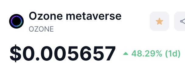 MultiMillaOG's tweet photo. $OZONE $0.005, MC =2.8M, Max Supply = 2B
Could this be the next #AI + #Game + #Metaverse #Gem?... #GameDevAI #OZONEMETAVERSE #Bitcoin๐ท @OzonemetaverseDYOR, NFA. Thank me later! https://t.co/1zhmrLcBZg
