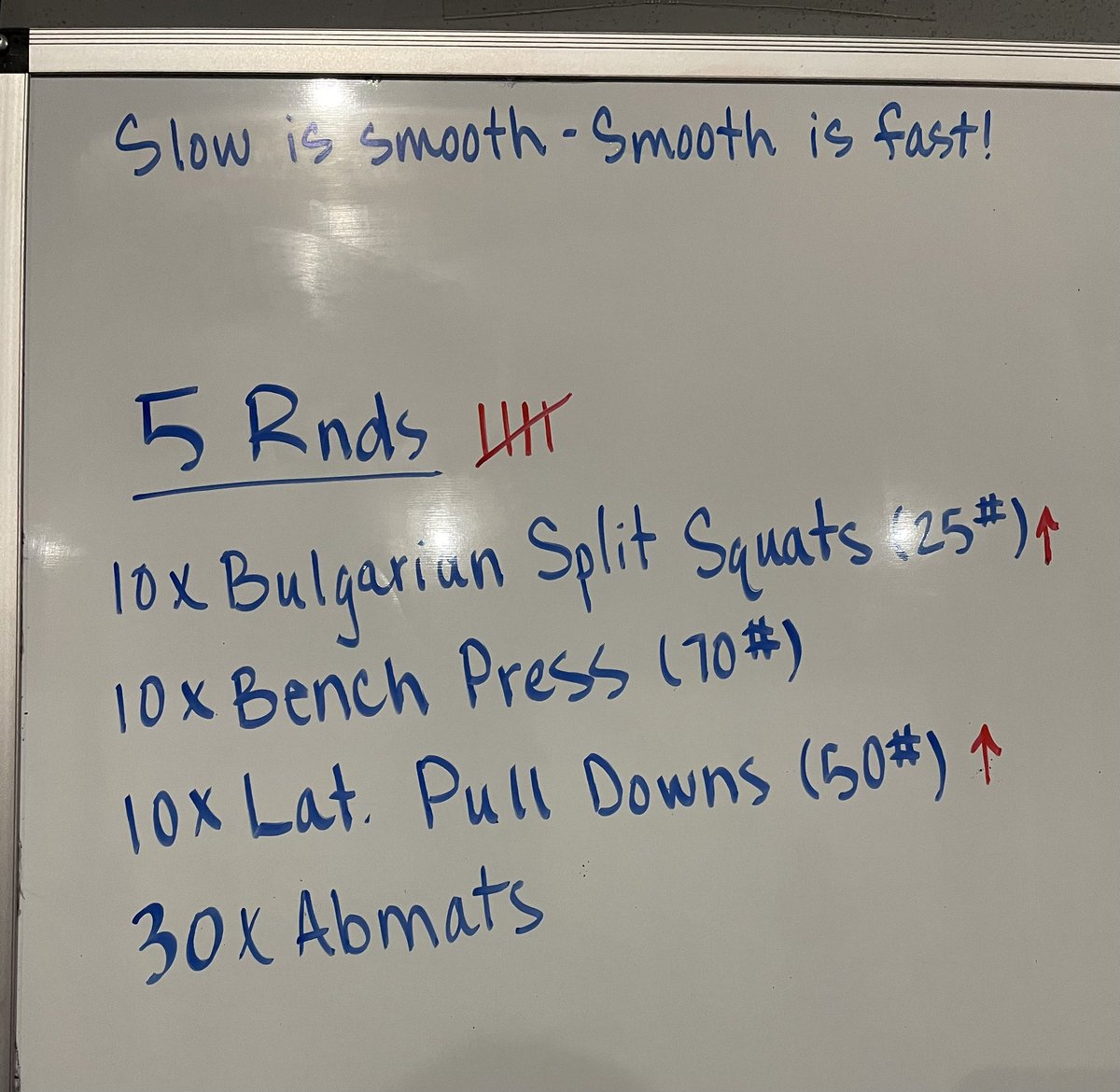 Good Friday morning!! Short and sweet! Felt strong! Can go up in weight on a couple of these exercises!! Progress! Keep showing up! 👍🏻 Off to work I go! Have a super day! #Fitleaders ☺️👊🏻