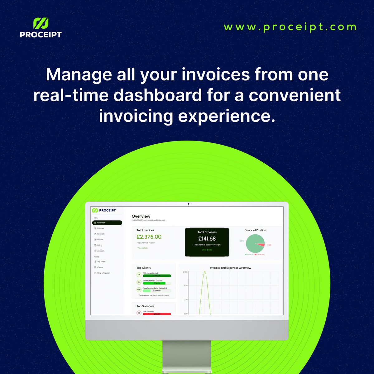 Proceipt: Your partner in seamless invoicing and receipt management!  

 #Proceipt
#digitalBusiness 
#invoicing