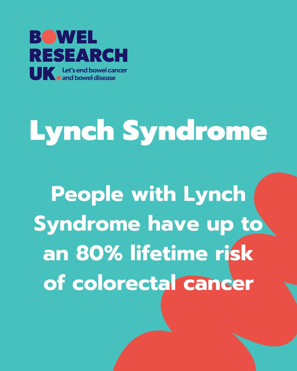Regular bowel surveillance is the best approach for finding cancer at an early stage in those with #LynchSyndrome. This involves having a regular colonoscopy to check for bowel cancer.

Learn more >  bowelresearchuk.org/about-bowels/b…
#LynchSyndromeAwarenessDay #LivingWithLynch #BowelCancer