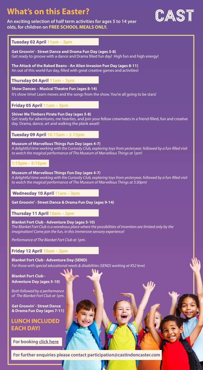 Easter activities at <a href="/castindoncaster/">Cast</a> 🎭