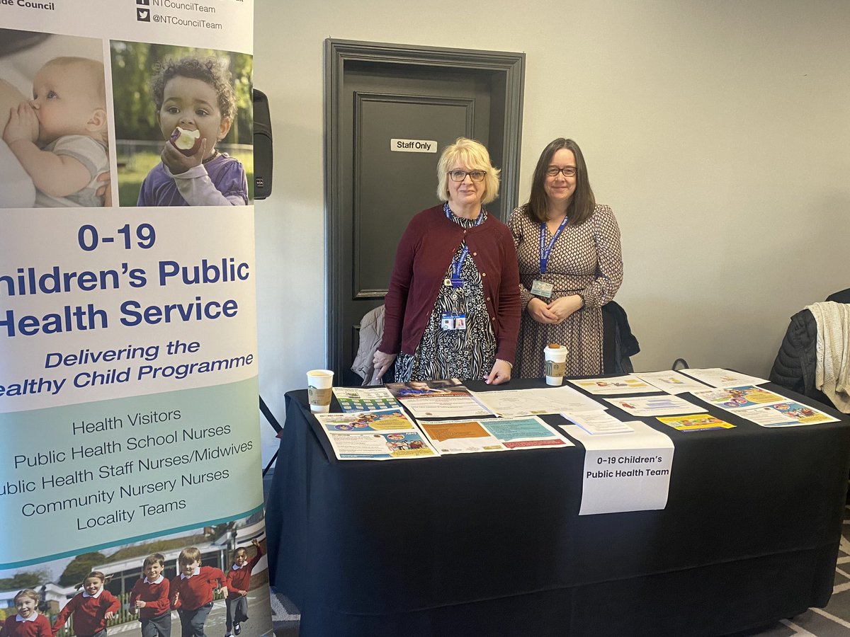 The 0-19 children’s public health team are here today at the EY conference #ENTconference <a href="/NTCouncilTeam/">North Tyneside Council</a>